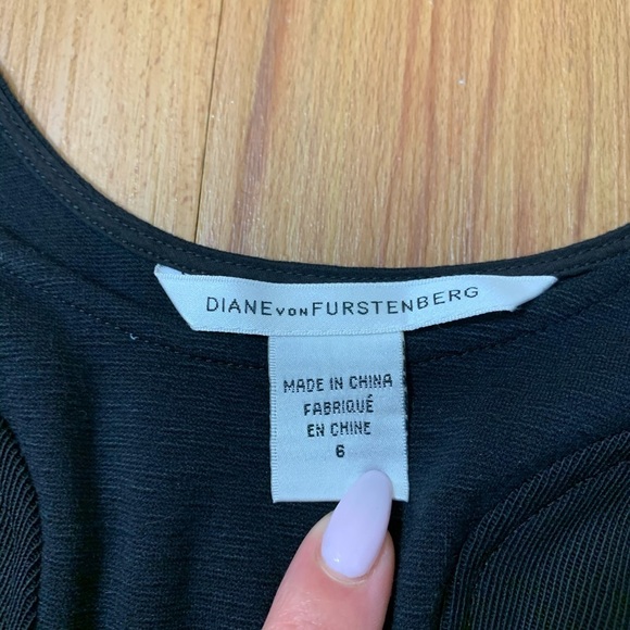 Diane von Furstenberg Black Ulani Stretch Midi Dress - Picture 10 of 16